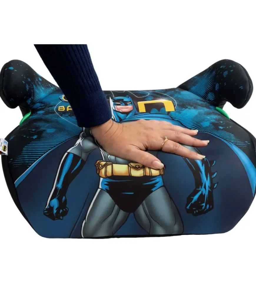 Seggiolino alzabimbo auto dc comics "batman" per bambini con altezza da 125 a 150 cm, ece r129
