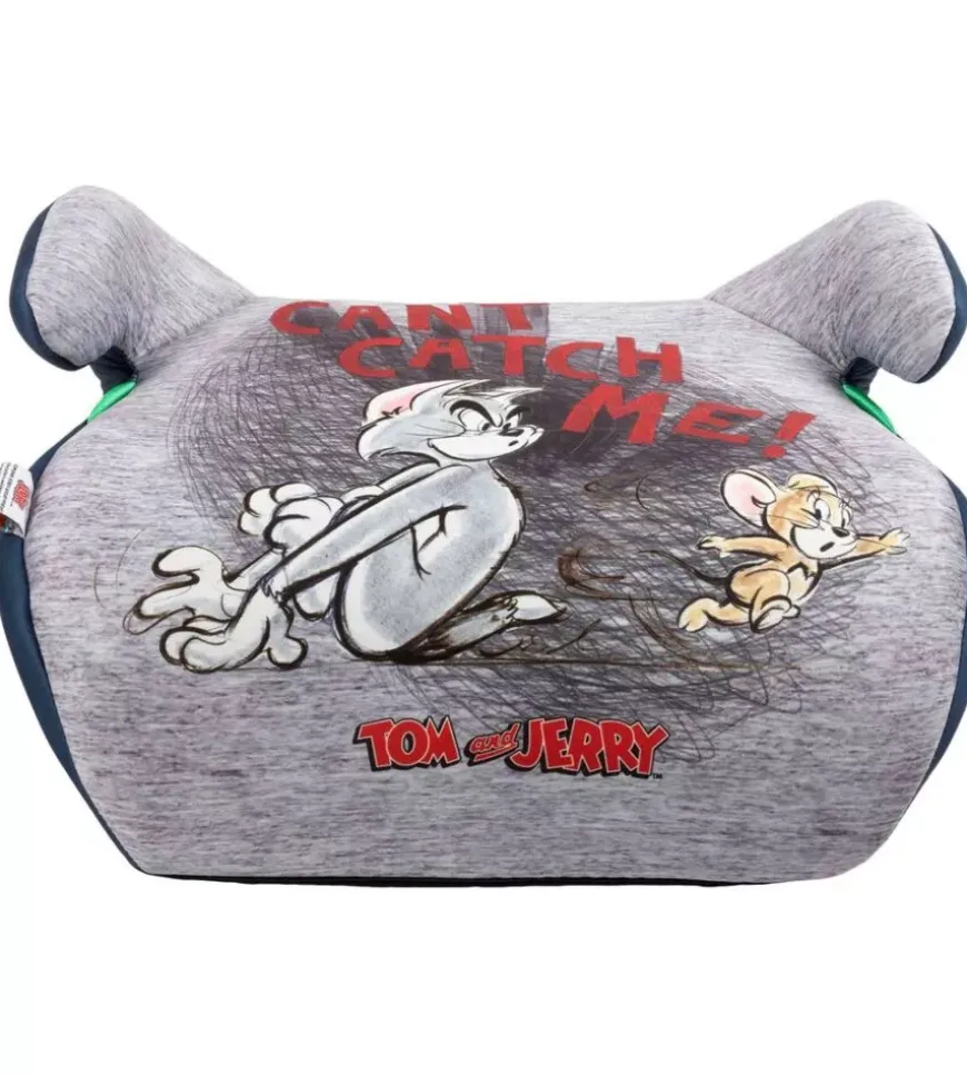 Seggiolino alzabimbo auto warner bros "tom and jerry" per bambini con altezza da 125 a 150 cm, ece r129