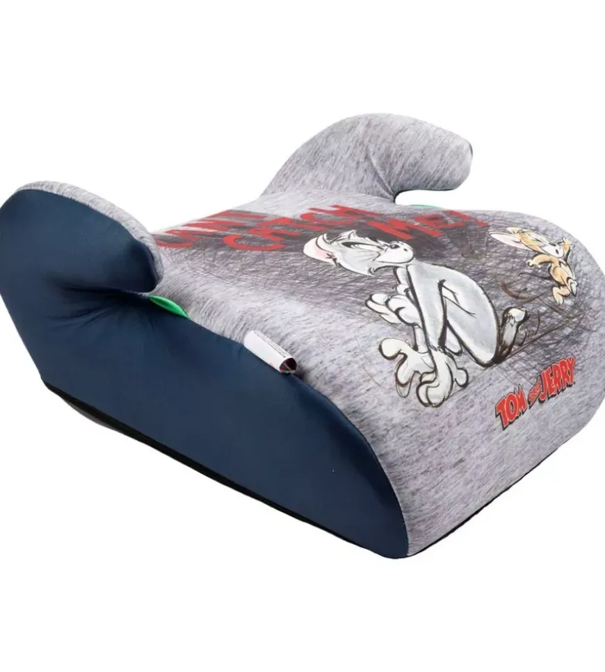 Seggiolino alzabimbo auto warner bros "tom and jerry" per bambini con altezza da 125 a 150 cm, ece r129