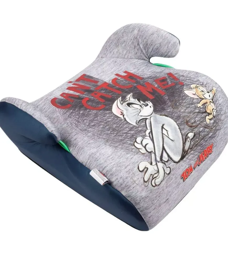 Seggiolino alzabimbo auto warner bros "tom and jerry" per bambini con altezza da 125 a 150 cm, ece r129