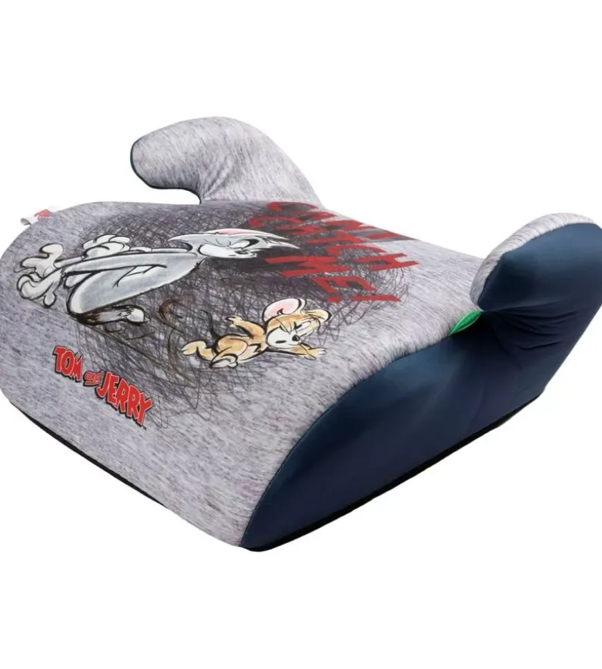 Seggiolino alzabimbo auto warner bros "tom and jerry" per bambini con altezza da 125 a 150 cm, ece r129