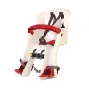 Seggiolino anteriore bici bellelli "tatoo plus" bianco/rosso