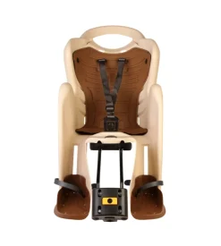 Seggiolino bici mr fox relax beige - attacco al telaio - grigio