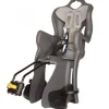 Seggiolino bici posteriore bellelli "b-one lux" grigio scuro, portata massima 22 kg