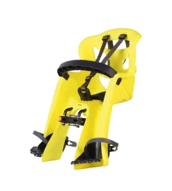 Seggiolino per bici anteriore bellelli "tatoo plus" giallo, portata massima 15 kg