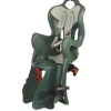Seggiolino per bici posteriore bellelli "b-one luxe" attacco al portapacchi con cuscino verde, portata massima 22 kg