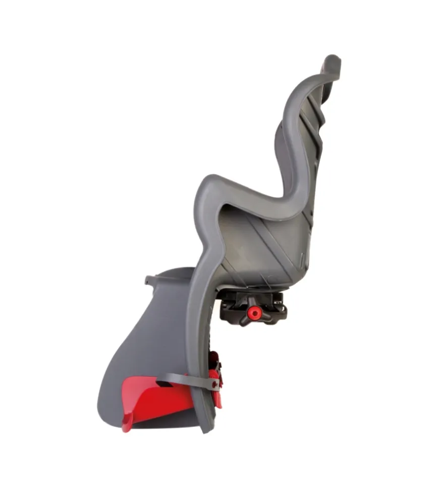 Seggiolino per bici posteriore bellelli "b-one" attacco al portapacchi grigio scuro, portata massima 22 kg