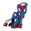 Seggiolino posteriore blu per bicicletta per bambini, max. 22 kg, da 3 a 8 anni - si fissa al telaio
