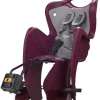 Seggiolino posteriore per bicicletta bellelli "mr fox" luxe red, portata massima 15 kg