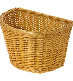 Set borse posteriori per bicicletta e cestino vimini i-bike