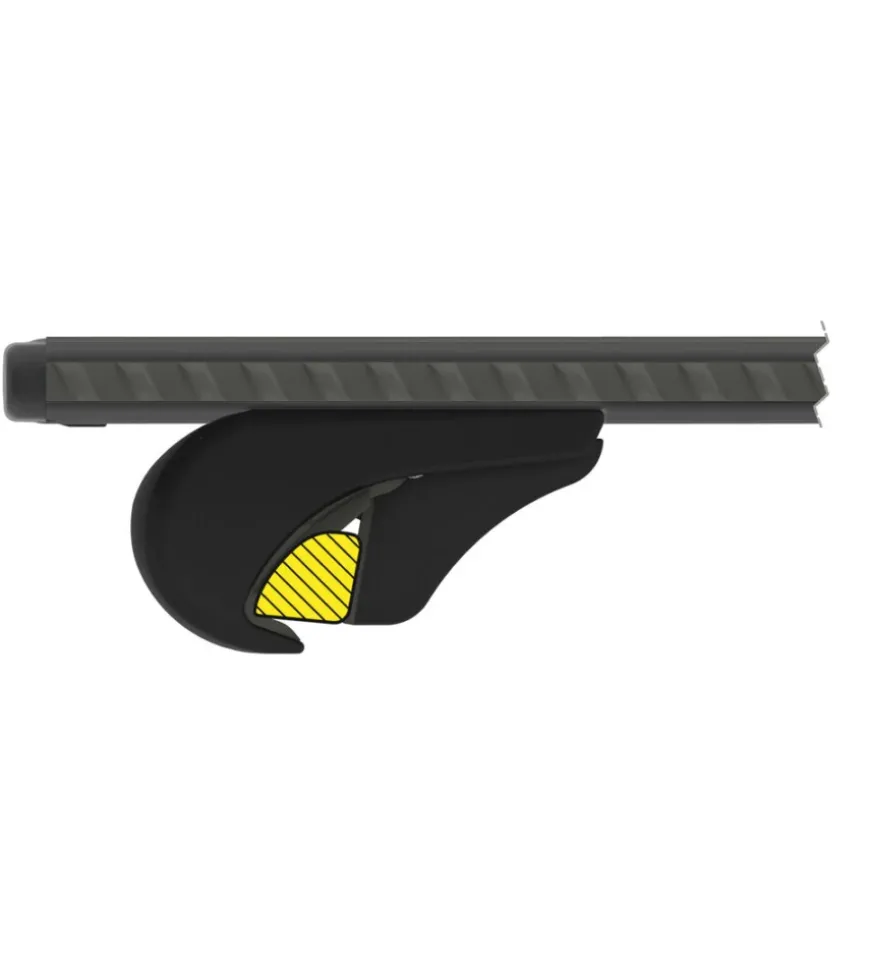 Set completo barre portatutto "evos silenzio black rail" in alluminio s 108 cm - n15089