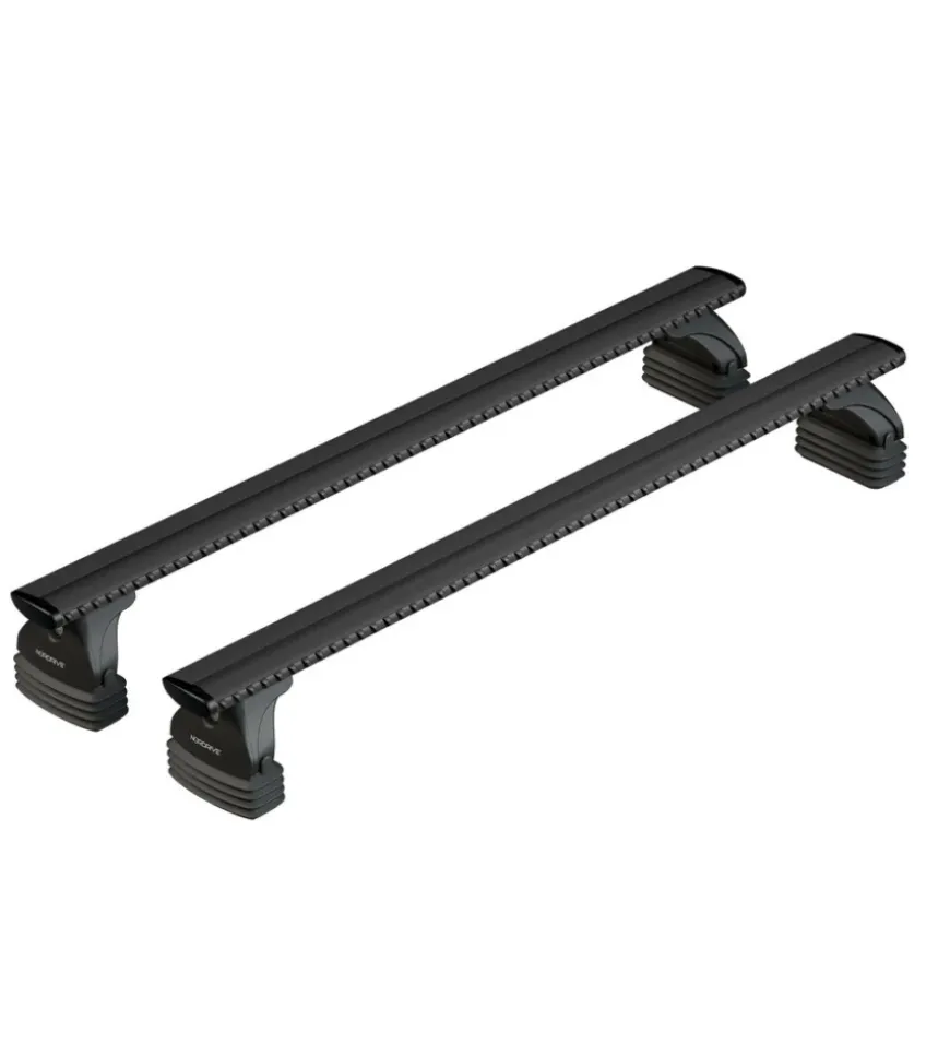 Set completo barre portatutto "evos lp 037 silenzio black m" in alluminio - nk037lbm