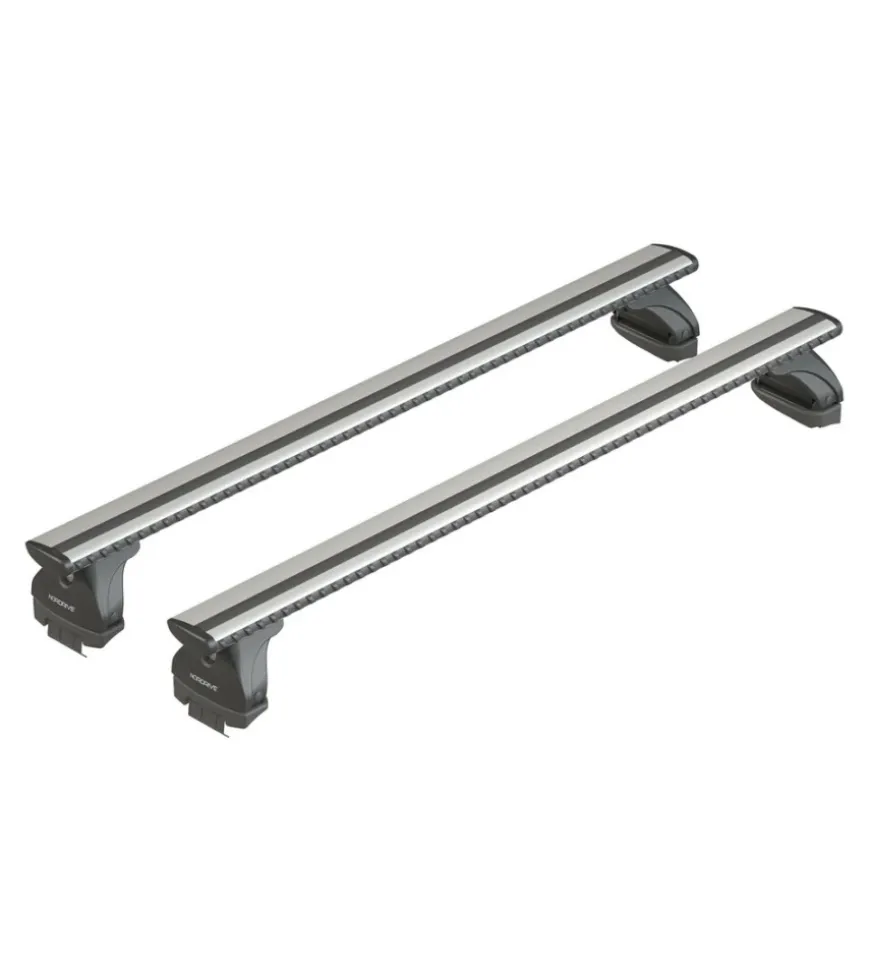 Set completo barre portatutto "evos lp 242 silenzio xl" in alluminio - nk242lsxl