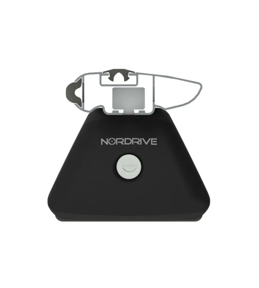Set completo barre portatutto "evos silenzio black in-rail" in alluminio s 108 cm - n15101