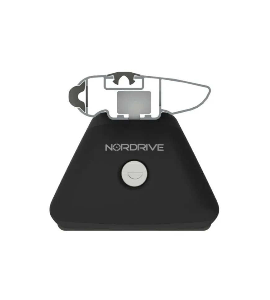 Set completo barre portatutto "evos silenzio black in-rail" in alluminio l 128 cm - n15101