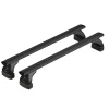 Set completo barre portatutto "evos 037 silenzio black m" in alluminio - nk037ebm