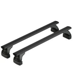 Set completo barre portatutto "evos 037 silenzio black m" in alluminio - nk037ebm