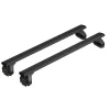Set completo barre portatutto "evos lp 237 silenzio black l" in alluminio - nk237lbl