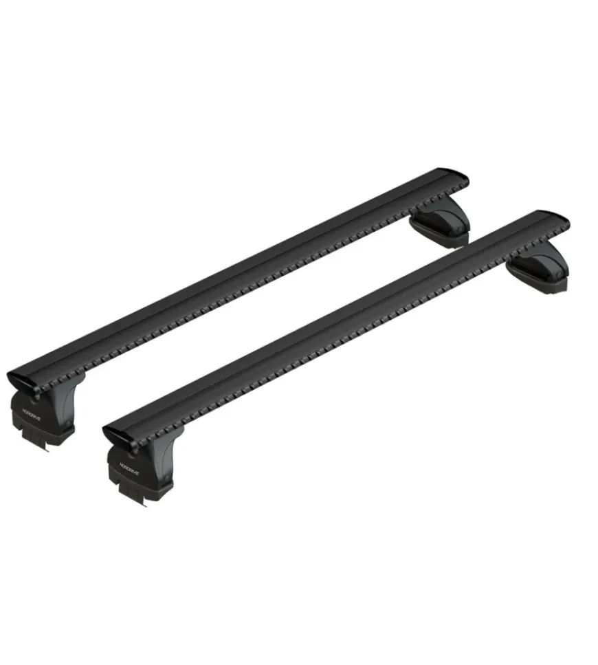Set completo barre portatutto "evos lp 151 silenzio black s" in alluminio - nk151lbs