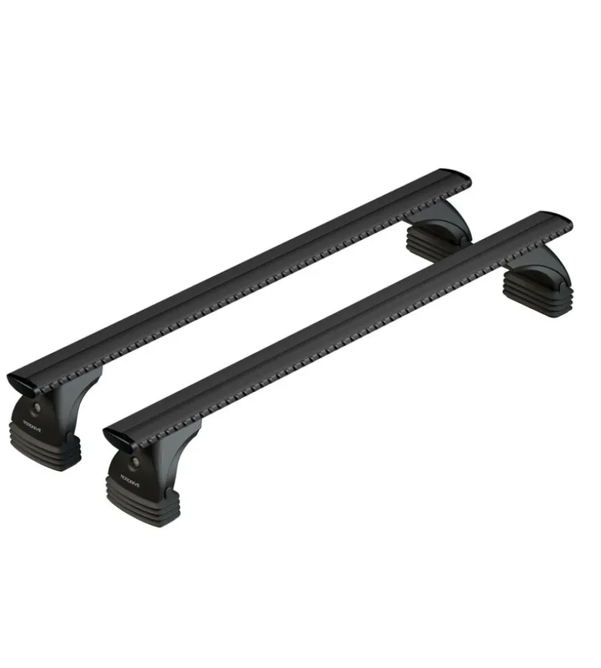 Set completo barre portatutto "evos 059 silenzio black s" in alluminio - nk059ebs