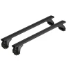Set completo barre portatutto "evos 194 silenzio black l" in alluminio - nk194ebl