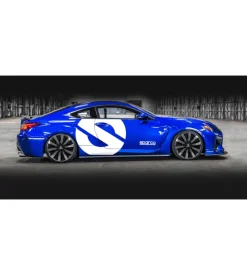 Set 4 copricerchi auto sparco "lazio" nero/grigio, 15" pollici - spc1591bkgr