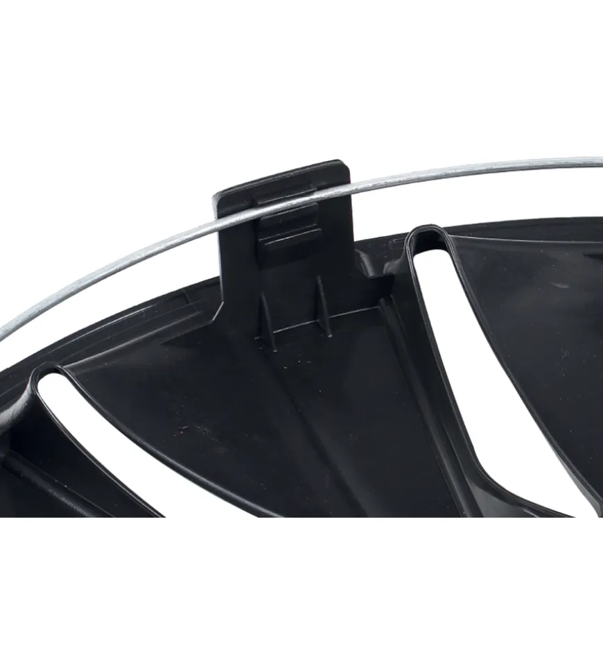 Set 4 copricerchi 14" pollici copriruota auto lazio spc1491bksv nero argento