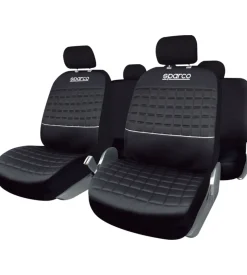 Set coprisedili universali auto sparco "spc1042" nero/argento