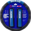 Set coprivolante e passacintura sparco colore nero e blu