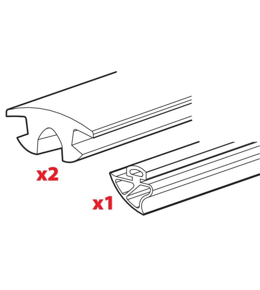 Set 3 gomme per una barra kargo-plus - l = 180 cm n99991