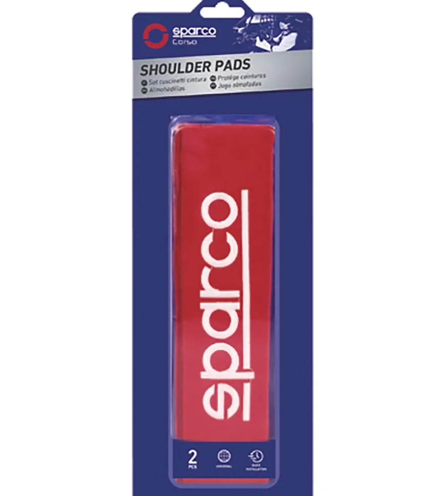 Set 2 pezzi di cuscinetti passacintura spc1204 universali per auto rossi