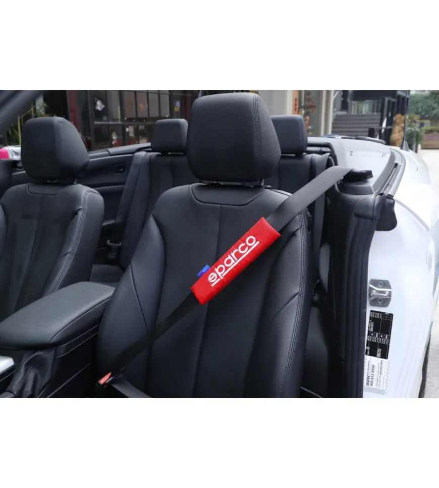 Set 2 pezzi di cuscinetti passacintura spc1204 universali per auto rossi