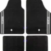 Set 4 pezzi tappeti moquette per auto sparco grigio e nero