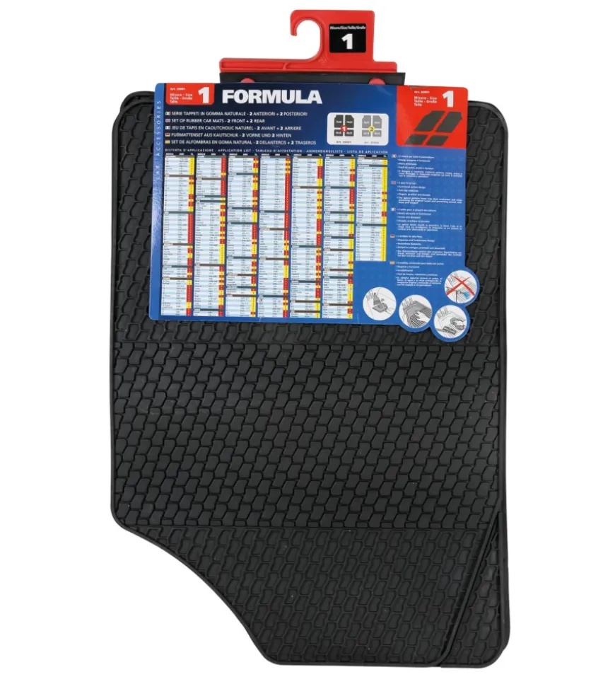 Set tappeti per auto formula serie tappeti 4 pezzi - 1 26901