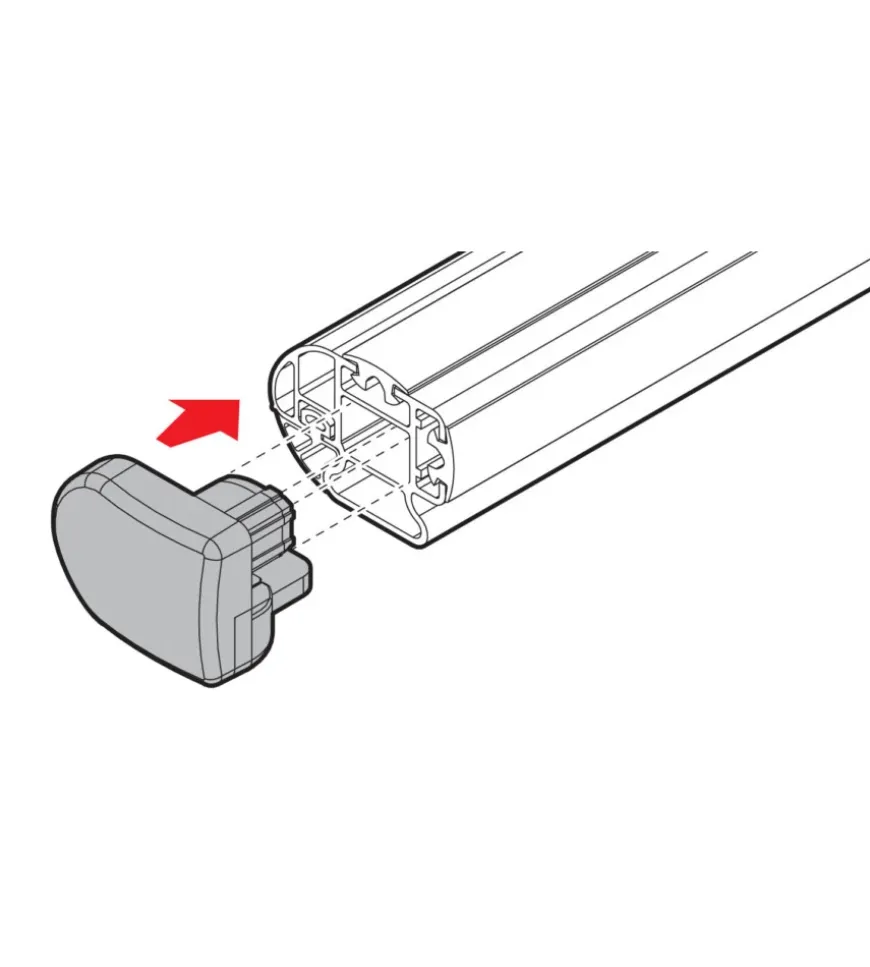 Set 2 tappi apribili per barre kargo-plus n99964