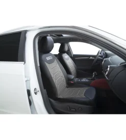 Set universale coprisedili auto completo sparco "spc1016" nero e grigio a nido d'ape