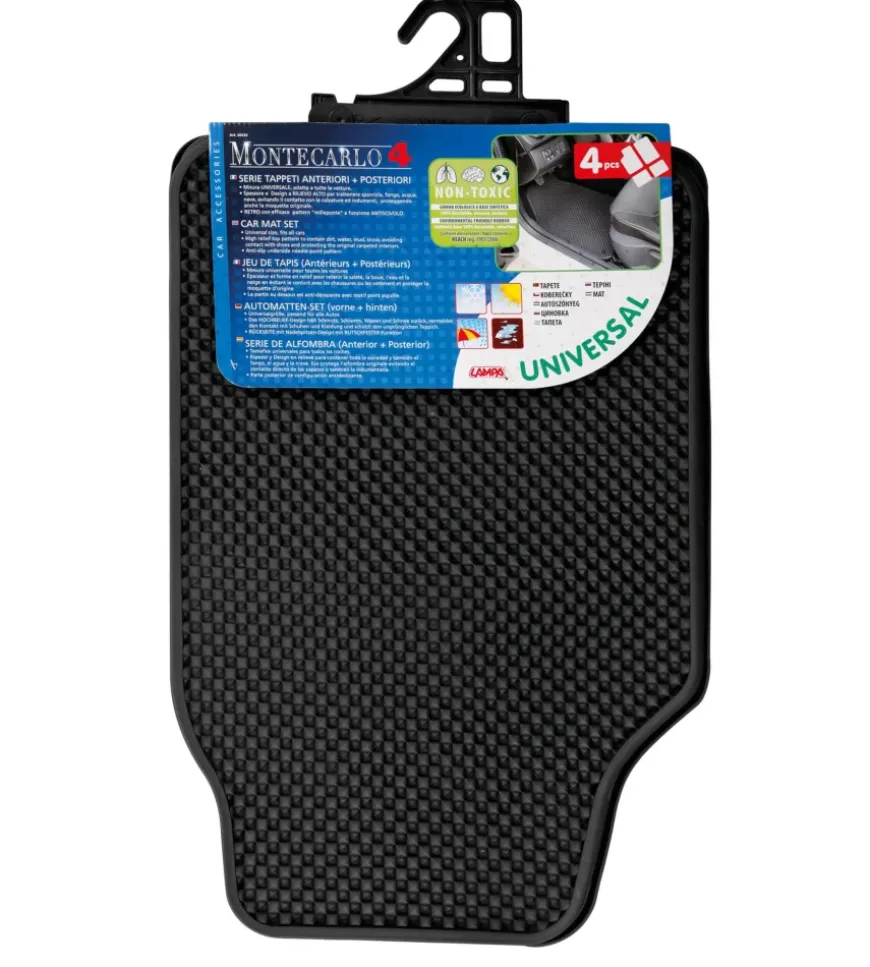 Tappeto auto montecarlo serie tappeti universali 4 pezzi 26533