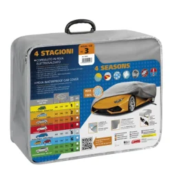 Telo copriauto in peva elettrosaldato 4 stagioni - ag-3 - cm 150x205x535  20457