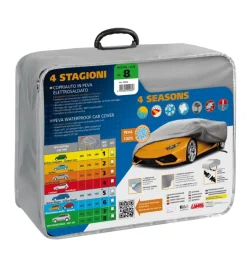 Telo copriauto in peva elettrosaldato 4 stagioni - ag-8 - cm 190x200x510  20462