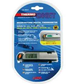 Termometro thermo-digitale interno/esterno   dimensione: 115x27x15 mm  86309