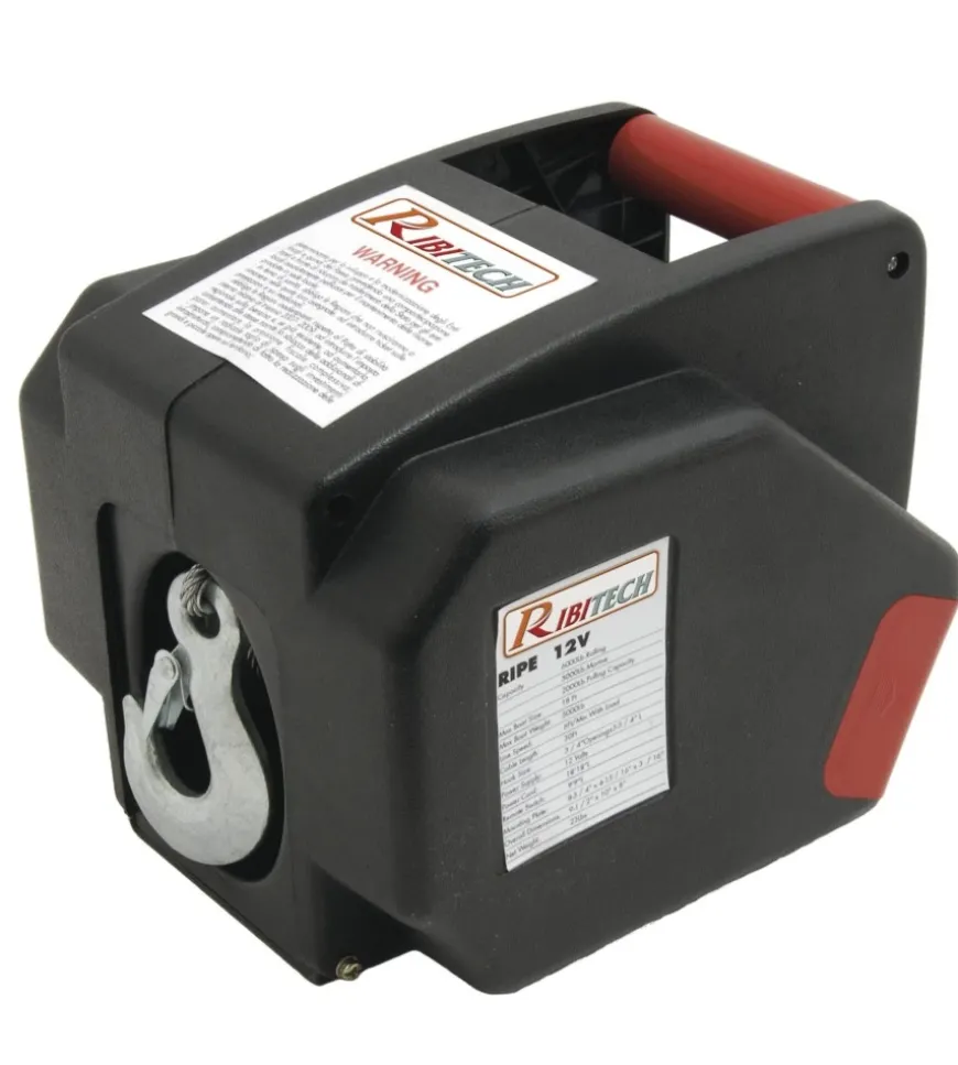 Verricello elettrico di portata 5000 kg, 300 watt - ribimex.
